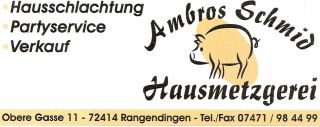 Logo Hausmetzgerei Ambros Schmid